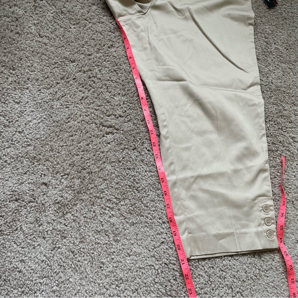 NWT Counterparts Khaki Straight Leg Pants Wheat 12 2272210HA - Picture 4 of 8
